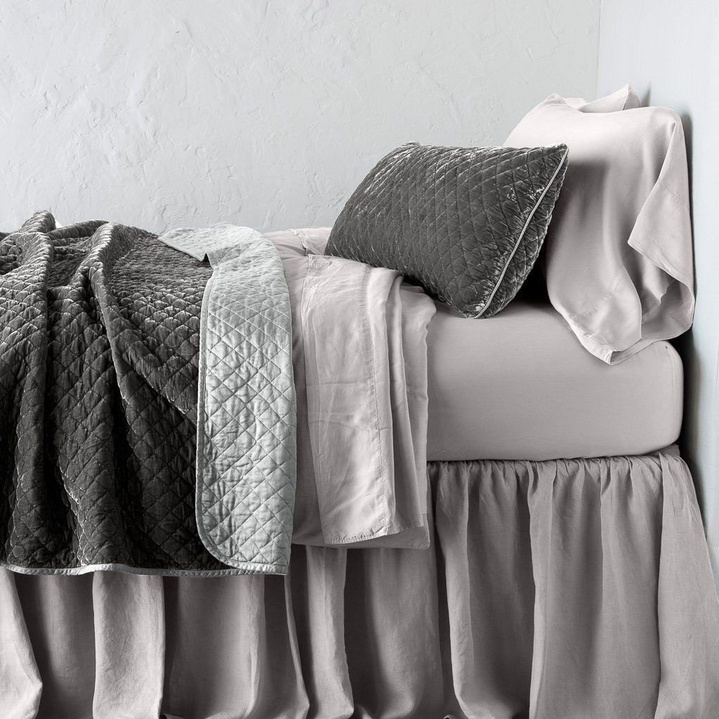 Silk quilted throw sales