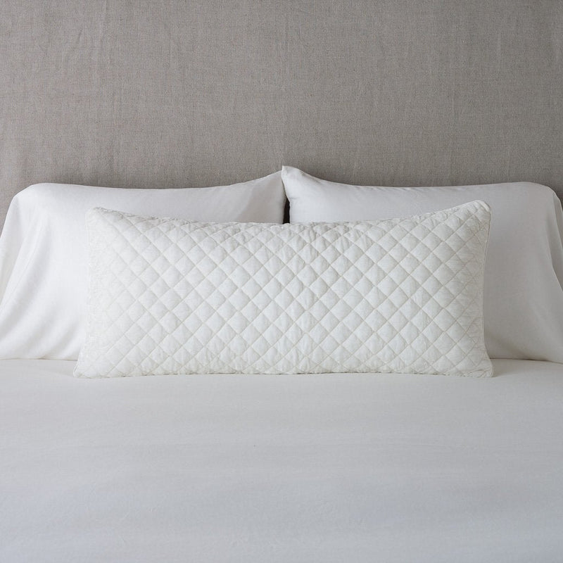 Quilted lumbar pillow clearance