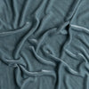 Carmen Baby Blanket | Cloud | A close up of silk velvet fabric in cloud, a soft, subtle sky blue-grey.