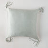 Taline Throw Pillow | Cloud | overhead view on white background.