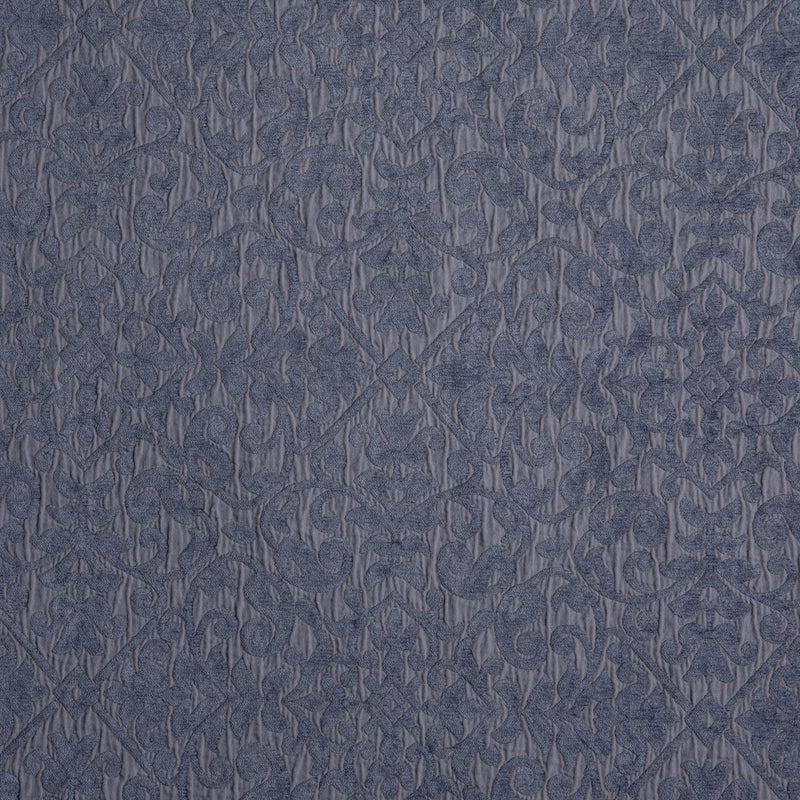 Vienna Baby Blanket | French Lavender | a close up of cotton chenille fabric in french lavender, a neutral violet tone.