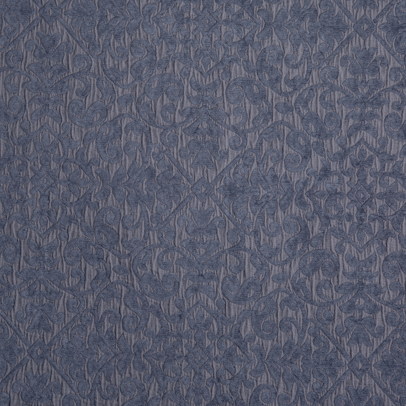 Vienna Sham | French Lavender | a close up of cotton chenille fabric in french lavender, a neutral violet tone.